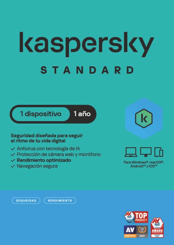 Standard 1D 1A Kaspersky Standard 1 Dispositivo 12 Meses