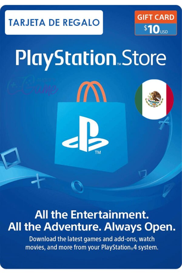 psn 10 mx Tarjeta PlayStation Psn Usd México