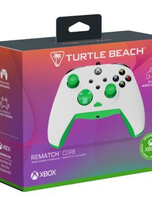2168143-1 Control Alambrico Turtle Beach Para Xbox Series Rematch Core Blanco Verde