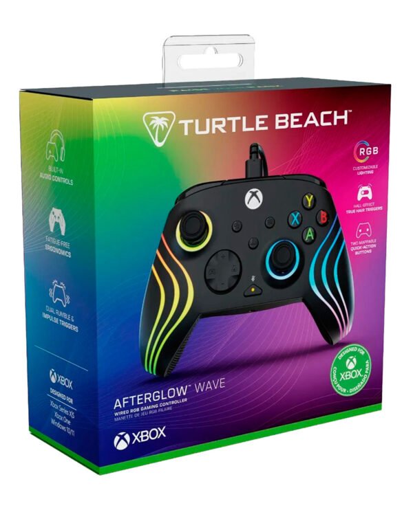 840454400069-3-17671468317865 Control Alambrico Turtle Beach Afterglow Wave Black - RGB Para Xbox Series