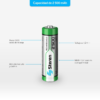 Steren Paquete De 4 Pilas Recargables Aa Nimh 2500 Mah