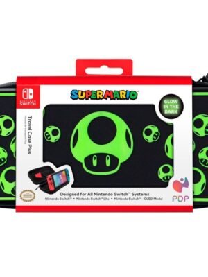 4360290 Estuche de viaje para Nintendo Switch - Super Mario 1-Up Glow in the Dark