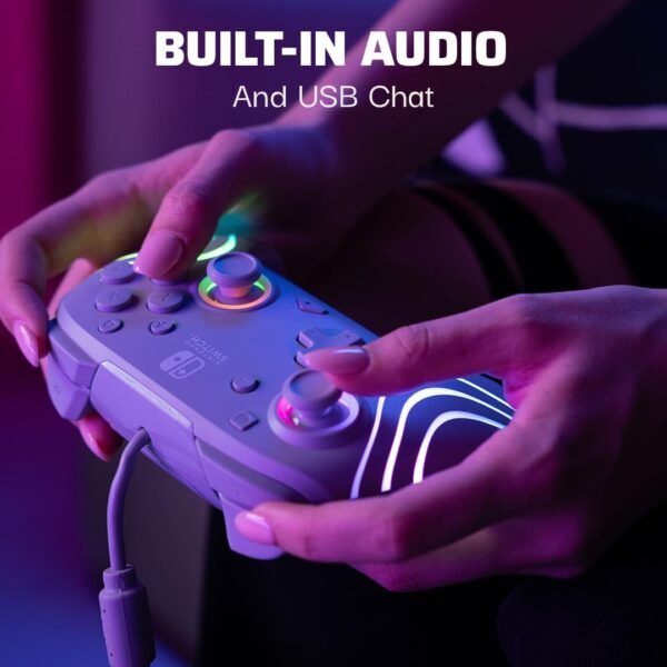Control Pdp Alambrico Para Nintendo Afterglow Wave Gris - RGB