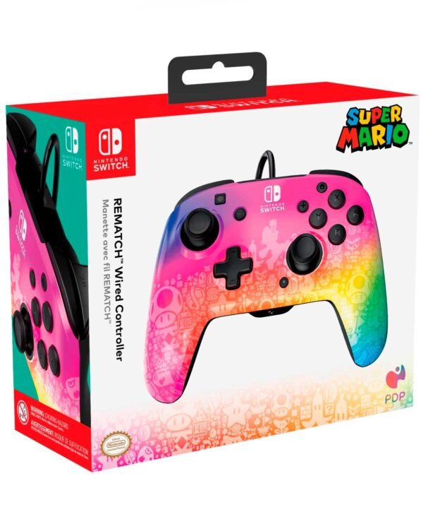 708056069728-control-star-spectrum-nsw-pdp4 Control Pdp Alambrico Para Nintendo Mario Super Star Spectrum