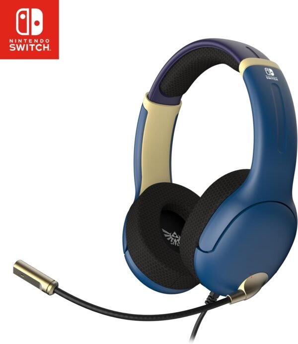 Diadema Alambrica Nintendo Switch PDP Legend of Zelda Hyrule Blue