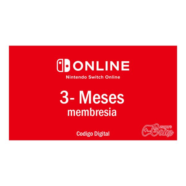 Nintendo 3 meses Nintendo Online 3 Meses México - Codigo Digital