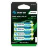 Steren Paquete De 4 Pilas Recargables Aaa Nimh 600 Mah