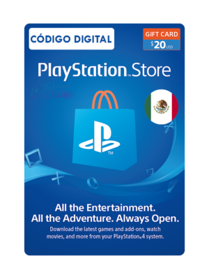 psn 20 MX ML Tarjeta Regalo Playstation - 20 Usd Region Mexico