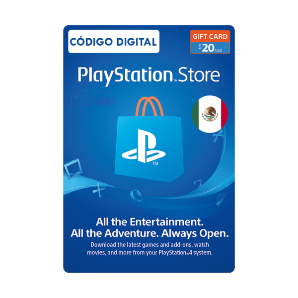 psn 20 MX ML Tarjeta Regalo Playstation - 20 Usd Region Mexico