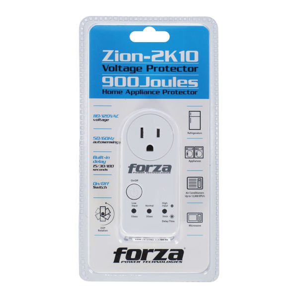 158716-a2 Protector de voltaje Forza 900J/1800W - giro de 350° Zion