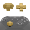 2pcsMetalicHeroGoldMagneticStain Accesorios para Control Xbox Elite Series Core 2 - Kit Dorado