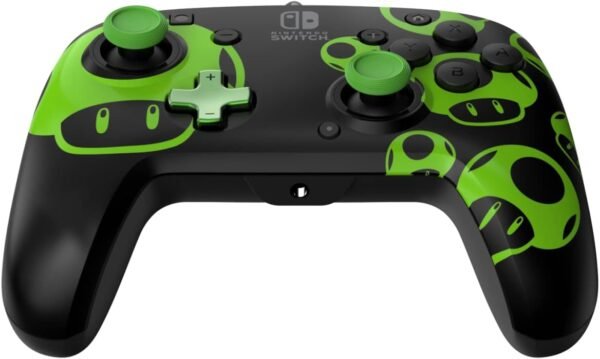 51wTF-MEDdL._AC_SL1500_ Control Alambrico Pdp Para Nintendo - 1-UP Glow in the Dark Toad