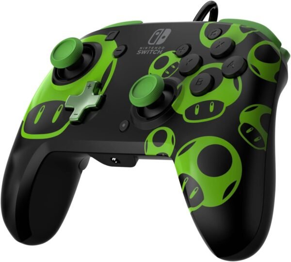 61NYzMy6XkL._AC_SL1500_ Control Alambrico Pdp Para Nintendo - 1-UP Glow in the Dark Toad