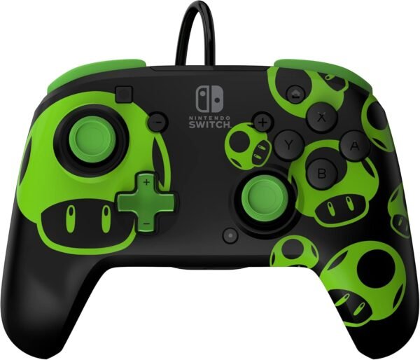 715fKzeQTGL._AC_SL1500_ Control Alambrico Pdp Para Nintendo - 1-UP Glow in the Dark Toad